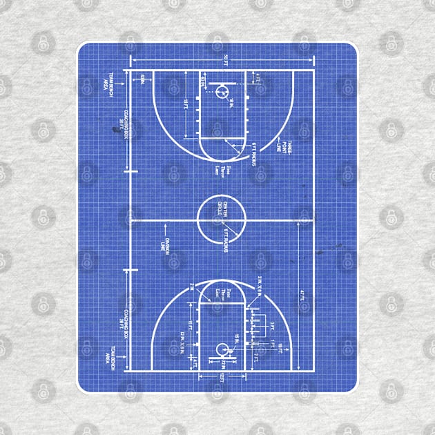 Basketball Court Blueprint by RAADesigns